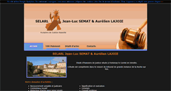 Desktop Screenshot of huissiers-semat-lajoie.com