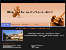 Tablet Screenshot of huissiers-semat-lajoie.com